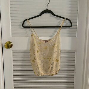 Glittering crop top with adjustable straps